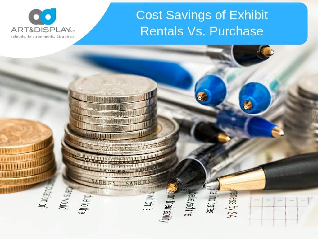 Cost savings of exhibit rentals vs. Purchase