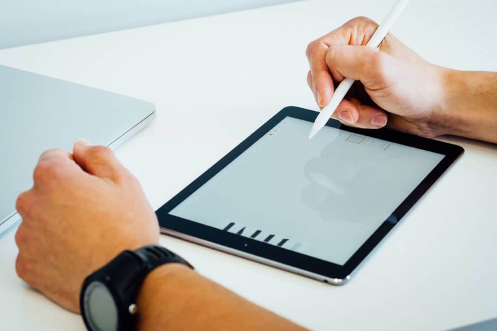 Branding on tablet
