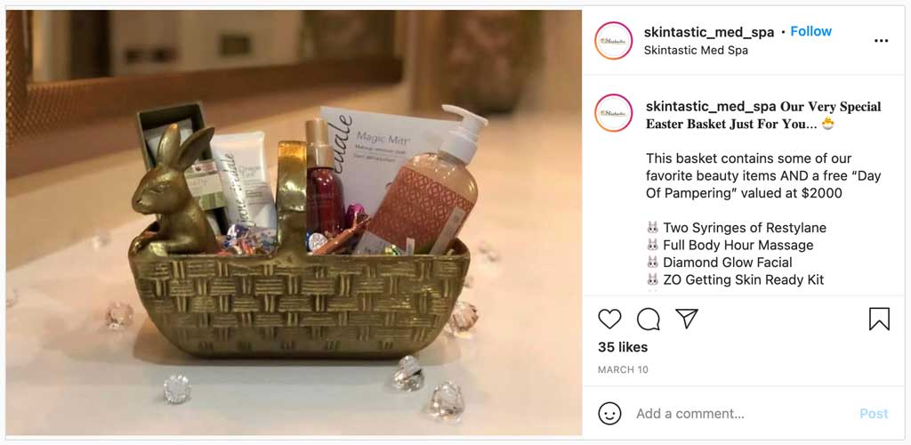 Host social media giveaway