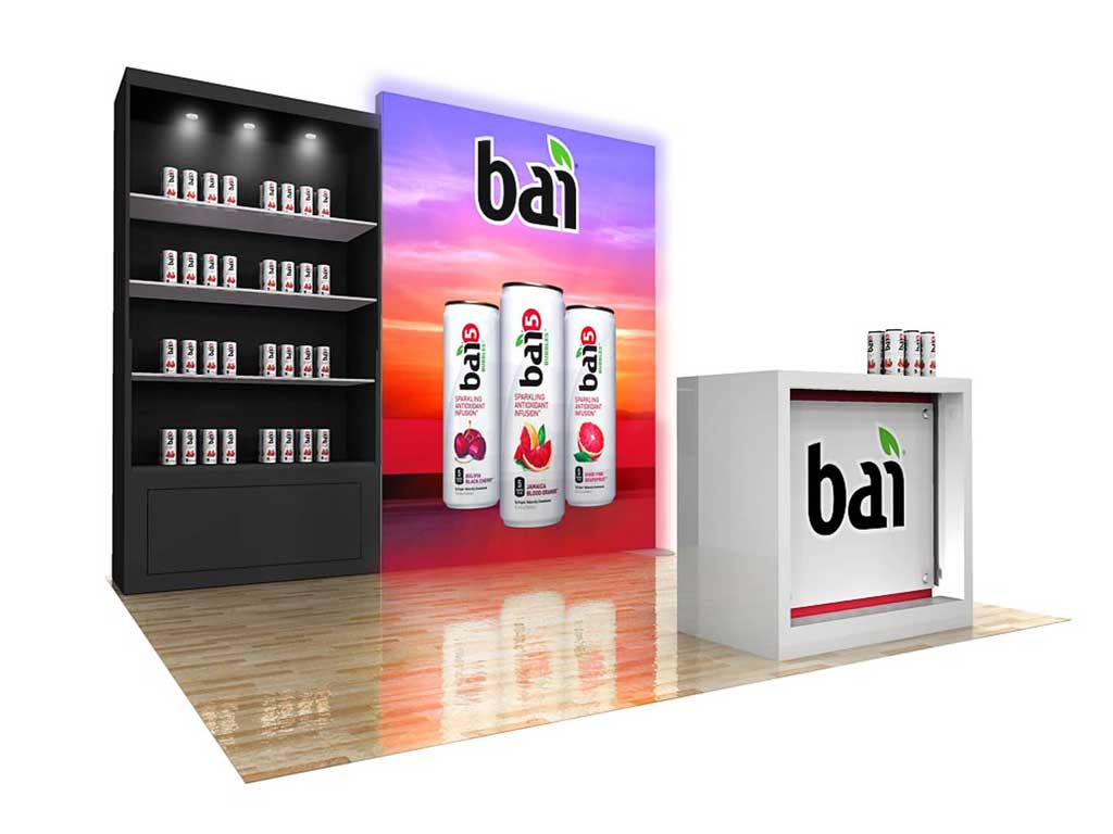 10x10 trade show booth bai concept