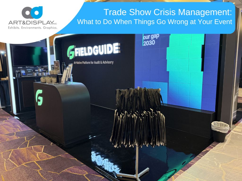 A checklist for trade show management, outlining essential tasks for successful event participation and organization.