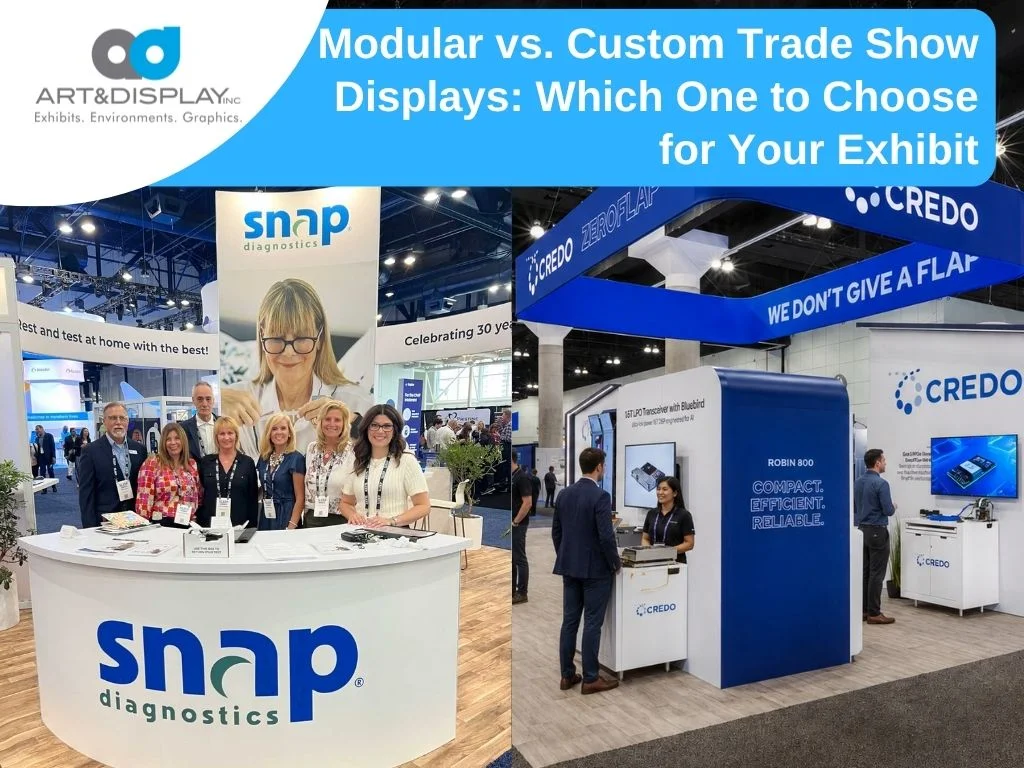 Modular vs. custom trade show displays comparison